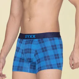 XYXX Multicolored Regular Fit Checks Trunks - Pack Of 3 image 5