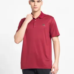 Adidas Red Regular Fit Printed Sports Polo-picture-24