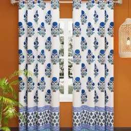 Living Roots Jaipuri Multicolor Cotton 7 ft Door Curtain-image-63
