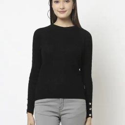 Crimsoune Club Black Self Pattern Sweater-image-32