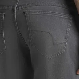 Peter England Grey Cotton Regular Fit Jeans image 5