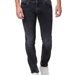 Spykar Black Slim Fit Stretchable Jeans-picture-47