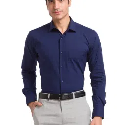 Park Avenue Blue Slim Fit Shirt-picture-34