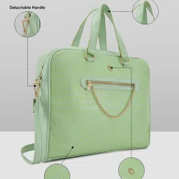 Caprese Mint Mist Animal Effect Laptop Bag image 5