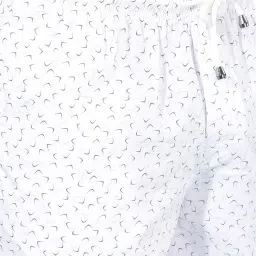 Crimsoune Club White Cotton Regular Fit Printed Lounge Shorts image 5