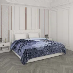 Monte Carlo Blue Polyester 600 GSM Winter Blanket-image-29