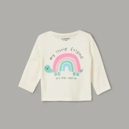 Juniors by Lifestyle Baby Girls Beige Regular Fit T-Shirt-picture-18