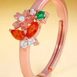 GIVA 925 Sterling Silver Rose Gold Ring for Women-image-95