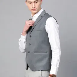 ManQ Medium Grey Sleeveless Waistcoat image 3