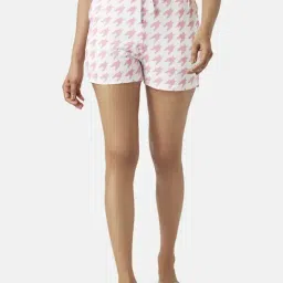 Dreamz by Pantaloons White & Pink Cotton Printed Shorts-image-6