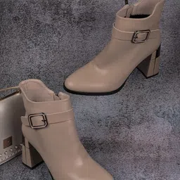 Ronnie Grey Women Heeled Zip-Up Boots-picture-40