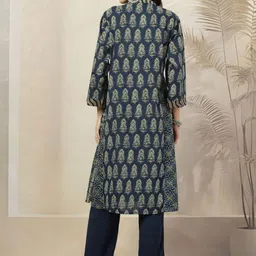 Nayam By Lakshita Floral Printed A Line Kurta with Trousers image 5