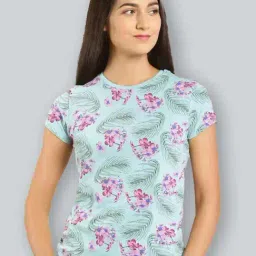 Lyra Blue Cotton Printed T-Shirt-picture-18