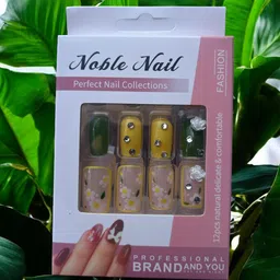 chanderkash Noble Nail Set Of 12 Long-Lasting Everlasting French Stick On Artificial Nails image 4
