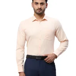 Park Avenue Orange Slim Fit Texture Shirt-picture-15