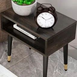 HEXA RED Brown Engineered Wood Bedside Table image 5