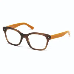 WEB EYEWEAR Havana Geometric Eye Frames for Men-image-96