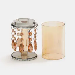 Pure Home and Living Brown Textured Single Candle Holders image 4