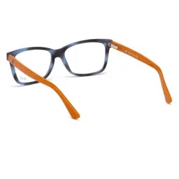 WEB EYEWEAR Blue Geometric Eye Frames for Men image 5