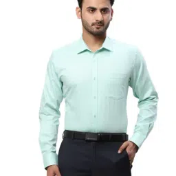 Park Avenue Green Slim Fit Texture Shirt-picture-32