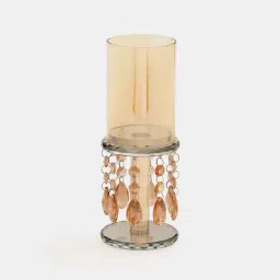 Pure Home and Living Brown Textured Single Candle Holders image 3