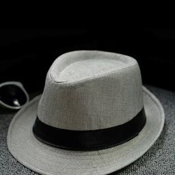 Infispace Men Grey Solid Fedora Hat-picture-18