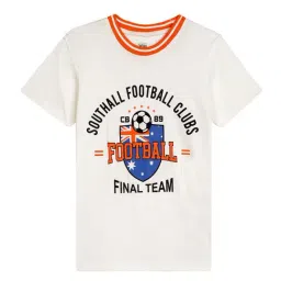 Cantabil Kids White Printed T-Shirt-image-26