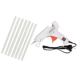 CRAFTYGUN 20 W Standard Temperature Mini Glue Gun with 7 Sticks White 7 mm Stick Diameter, WHHITEE--MINI-7-STKKS-20WT-picture-15