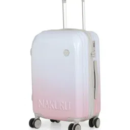 NAKURU Lakeview Expedition Blue & Pink Solid Hard Cabin Trolley Bag -20 cm image 4