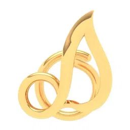 P.C. Chandra Jewellers 18k Gold Musical Note Unique Nosepin-image-45