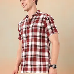 Mast & Harbour Men Checked Casual Shirt image 2