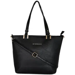 Giordano Black Solid Medium Shoulder Handbag-picture-15