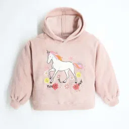 Cherry Crumble By Nitt Hyman Kids Pink Embroidered Full Sleeves Sweatshirt-image-86
