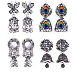 Sangria Alloy Silver-Plated Earrings-picture-38