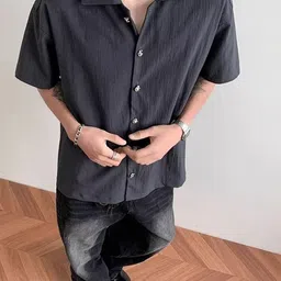 StyleCast x Revolte Men Solid Spread Collar Casual Shirt image 4