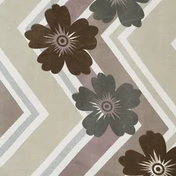 Aura Grey & Maroon Printed 300 TC Fitted King Bedsheet Set 2.5 m x 2.25 m image 5