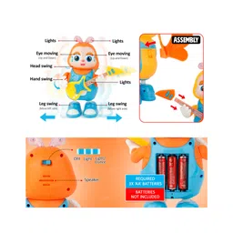 Fiddlerz Musical Bee Toy for Kids with Light and Sound Effects Walking Action with Guitar Battery Operated Fun Activity Toy for Boys and Girls 2 Years+ (Multicolor) image 5