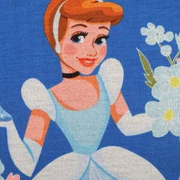 Disney by Wear Your Mind Girls Blue & Orange Princess  Printed Top image 3