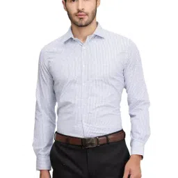 Park Avenue Blue Slim Fit Checks Shirt-picture-33