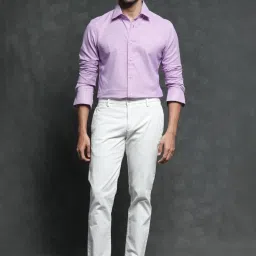 Rare Rabbit Pink Tailored Fit Checks Shirt image 5