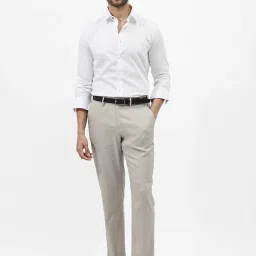 Rare Rabbit White Regular Fit Solid Shirt image 5