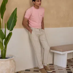 Andamen Pink Cotton Regular Fit T-Shirt image 5