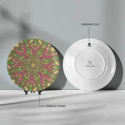 Nestroots Balance & Harmony Mandala Multicolour Porcelain¿Decorative Wall Plate image 2