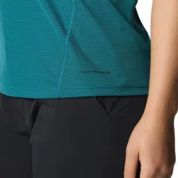 Columbia Womens Teal Omni-Freeze Zero Ice Cirque River Pro Crew Tshirt image 5