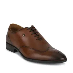 Louis Philippe Men's Brown Oxford Shoes-picture-41