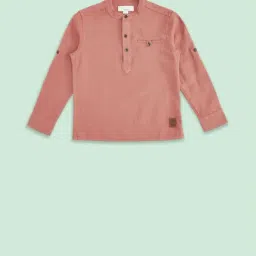 Pantaloons Junior Rust Cotton Regular Fit Full Sleeves Shirt-image-18