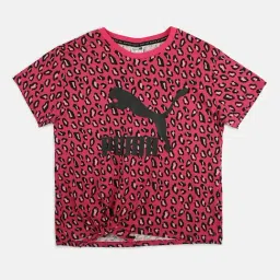 puma Summer Roar Printed Knotted Girl's Relaxed Fit T-Shirt-picture-13