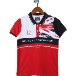Monte Carlo Kids Red Printed Polo T-Shirt-picture-28