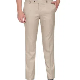 Arrow Beige Regular Fit Trousers-picture-28