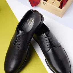 Red Tape Men's Jet Black Derby Shoes-picture-26